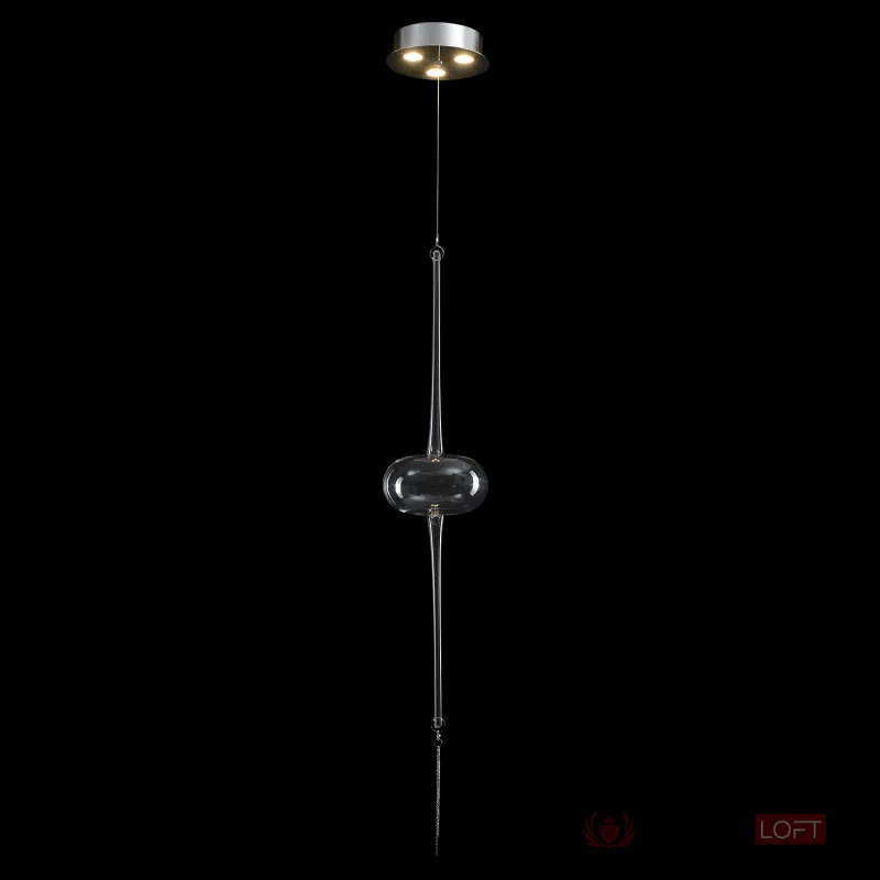 Светильник подвесной Crystal Lux GLASS SP3W LED CHROME от ImperiumLoft