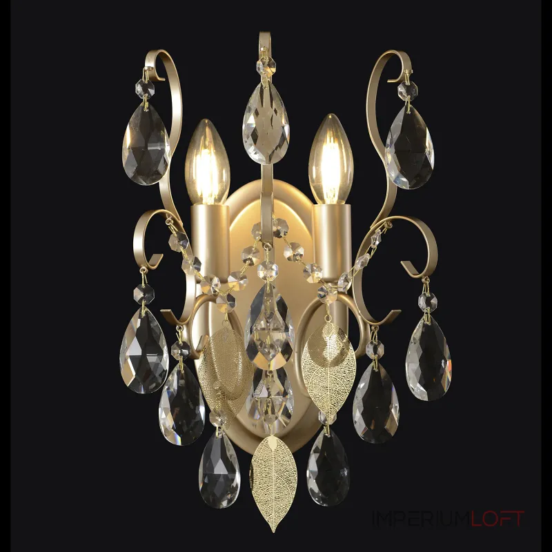 Бра Crystal Lux ESMIRALDA AP2 GOLD 0523/402