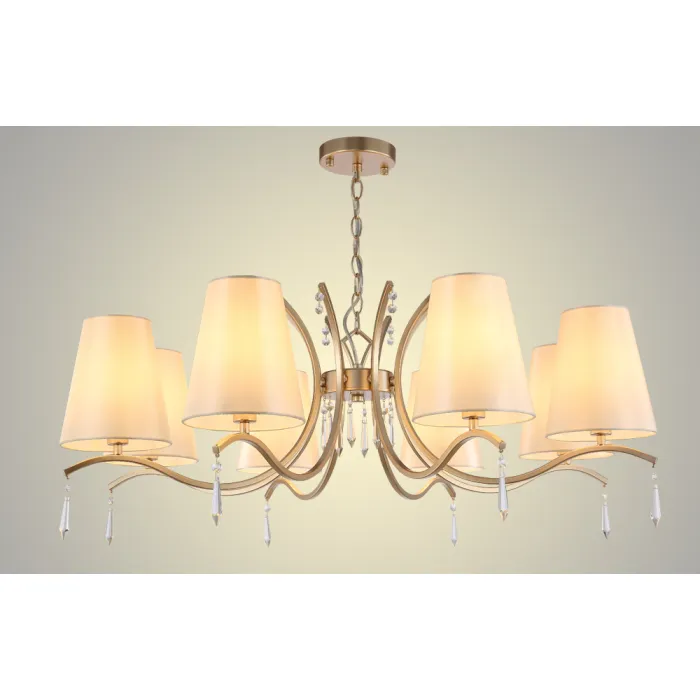 Люстра Crystal Lux RENATA SP8 GOLD от ImperiumLoft