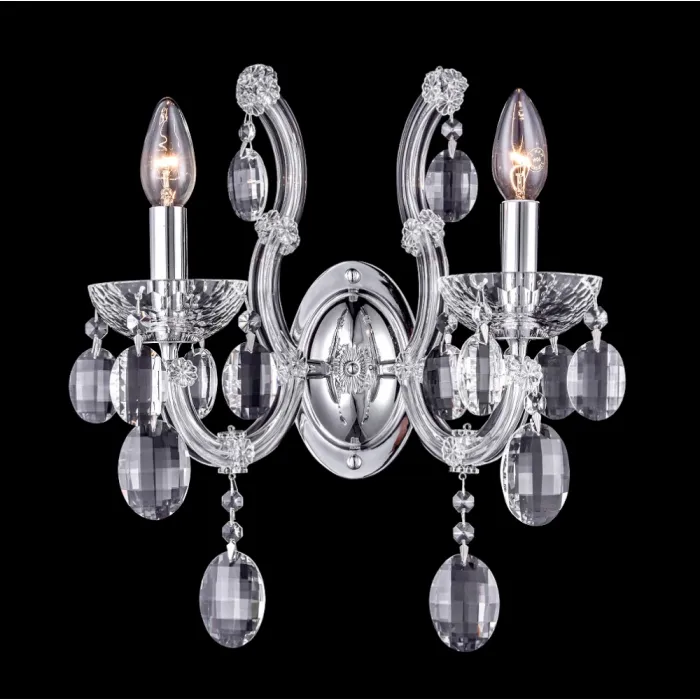 Бра Crystal Lux HOLLYWOOD AP2 CHROME от ImperiumLoft
