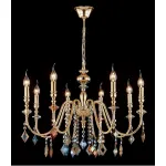 Люстра Crystal Lux MERCEDES SP8 GOLD/COLOR от ImperiumLoft