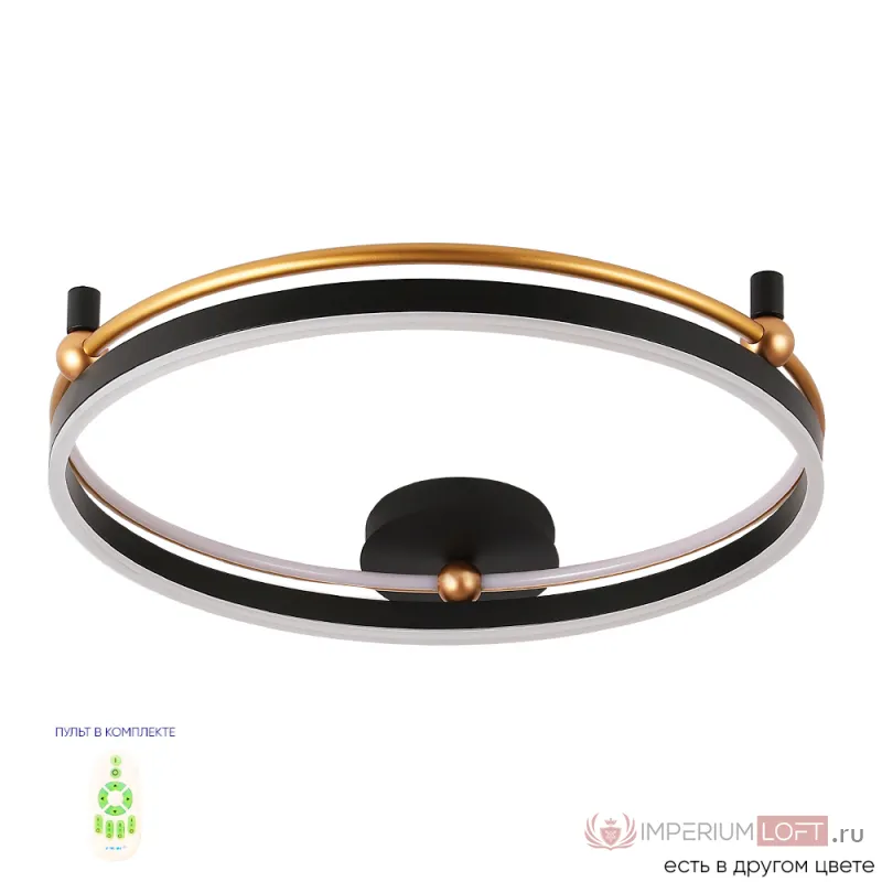 Светильник потолочный Crystal Lux FERNANDO PL72W LED BLACK/GOLD
