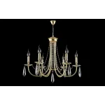 Подвесная люстра Crystal Lux VICTORIA SP6 GOLD/AMBER