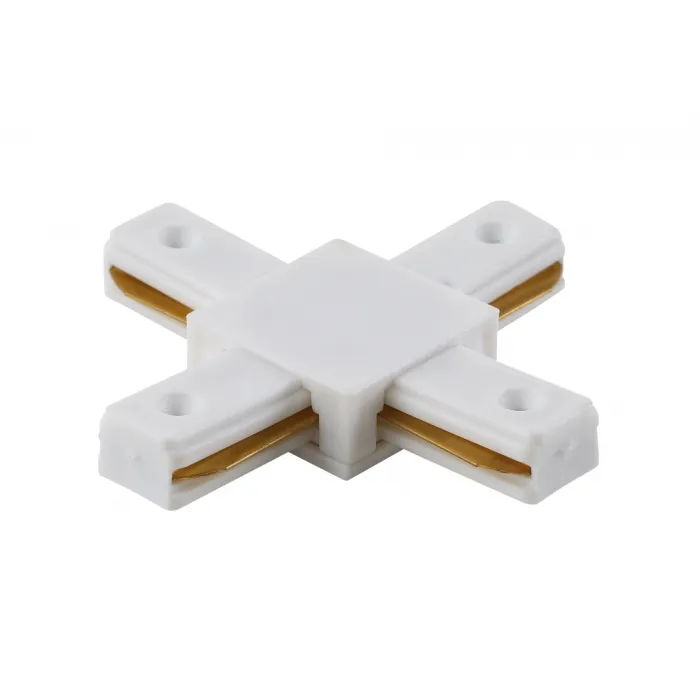 Соединитель X-образный (однофазный) Crystal Lux CLT 0.211 04 WH от ImperiumLoft