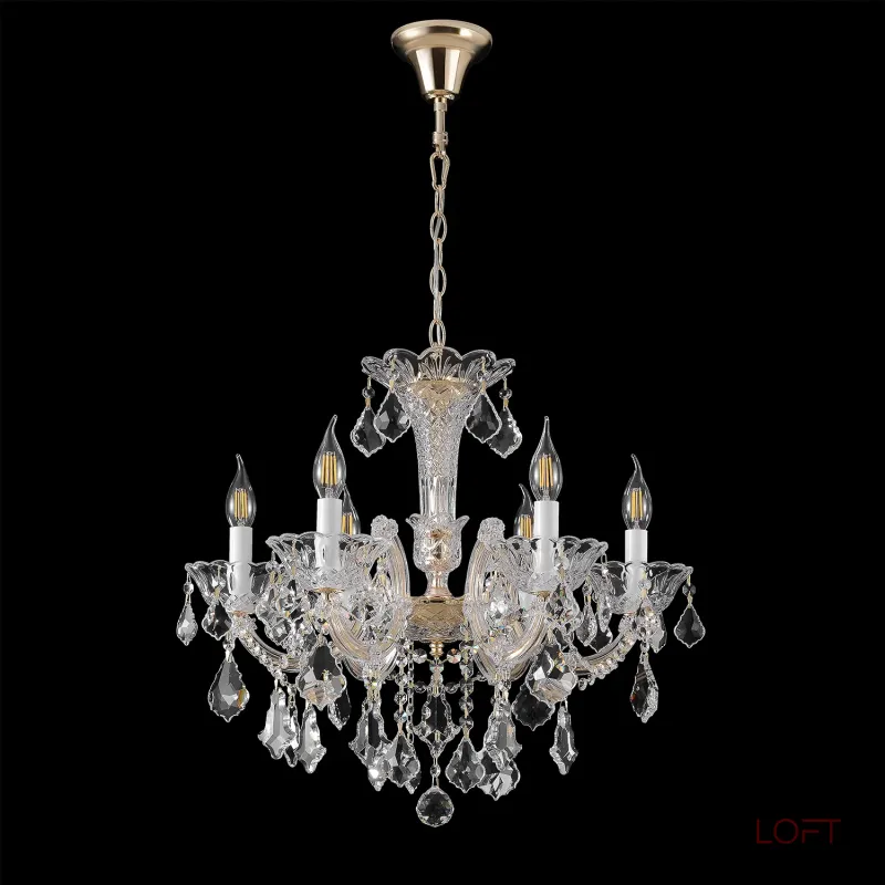 Подвесная люстра Crystal Lux CRISTELLE SP6 GOLD
