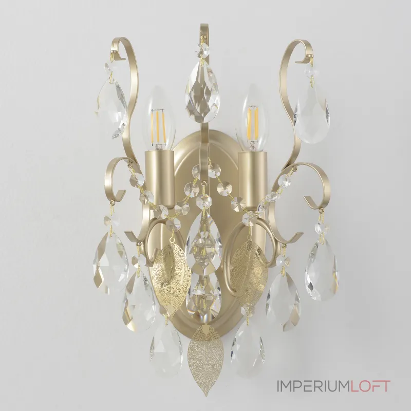 Бра Crystal Lux ESMIRALDA AP2 GOLD 0523/402
