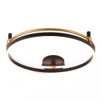 Светильник потолочный Crystal Lux FERNANDO PL72W LED BLACK/GOLD