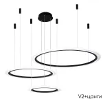 Подвесная люстра Crystal Lux MANZANA SP67W LED BLACK