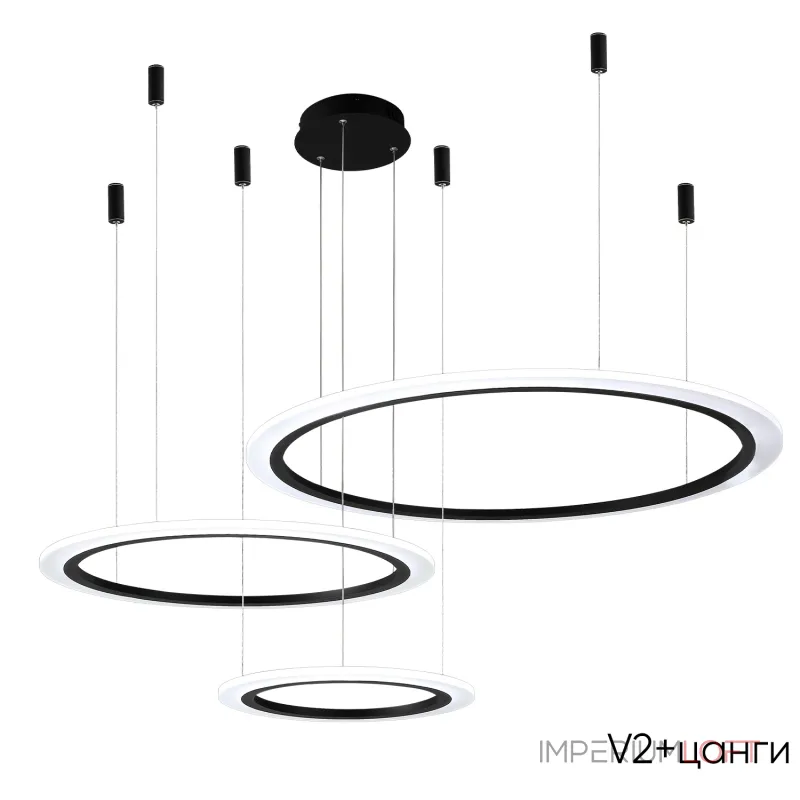 Подвесная люстра Crystal Lux MANZANA SP67W LED BLACK Подвесная люстра Crystal Lux MANZANA SP67W LED BLACK