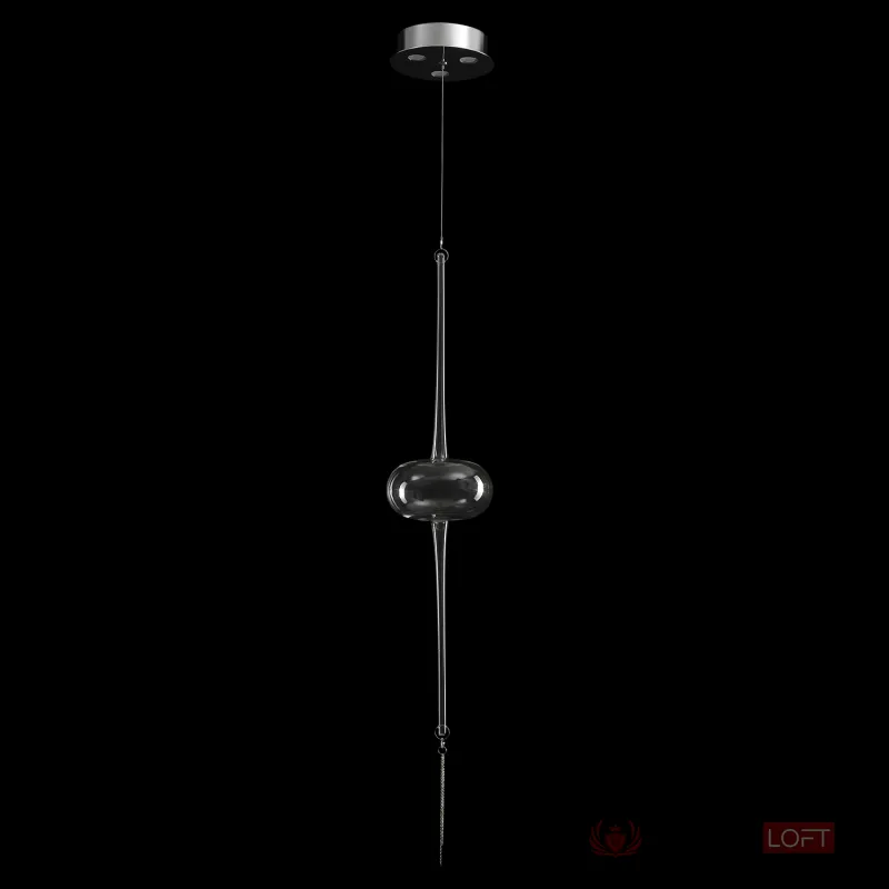 Светильник подвесной Crystal Lux GLASS SP3W LED CHROME от ImperiumLoft
