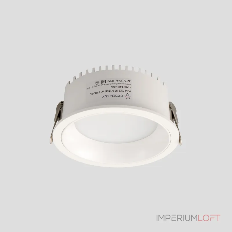Светильник встраиваемый Crystal Lux CLT 529C105 WH 4000K Светильник встраиваемый Crystal Lux CLT 529C105 WH 4000K