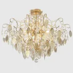 Светильник потолочный Crystal Lux ESMIRALDA PL9 GOLD 0523/109 от ImperiumLoft