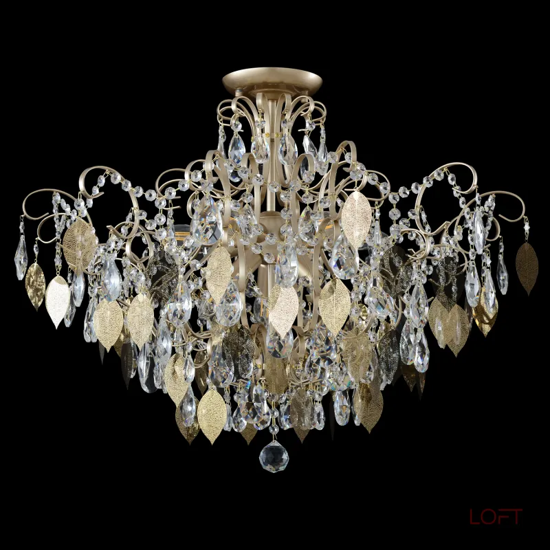 Светильник потолочный Crystal Lux ESMIRALDA PL9 GOLD 0523/109 Светильник потолочный Crystal Lux ESMIRALDA PL9 GOLD 0523/109