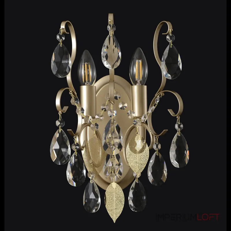 Бра Crystal Lux ESMIRALDA AP2 GOLD 0523/402
