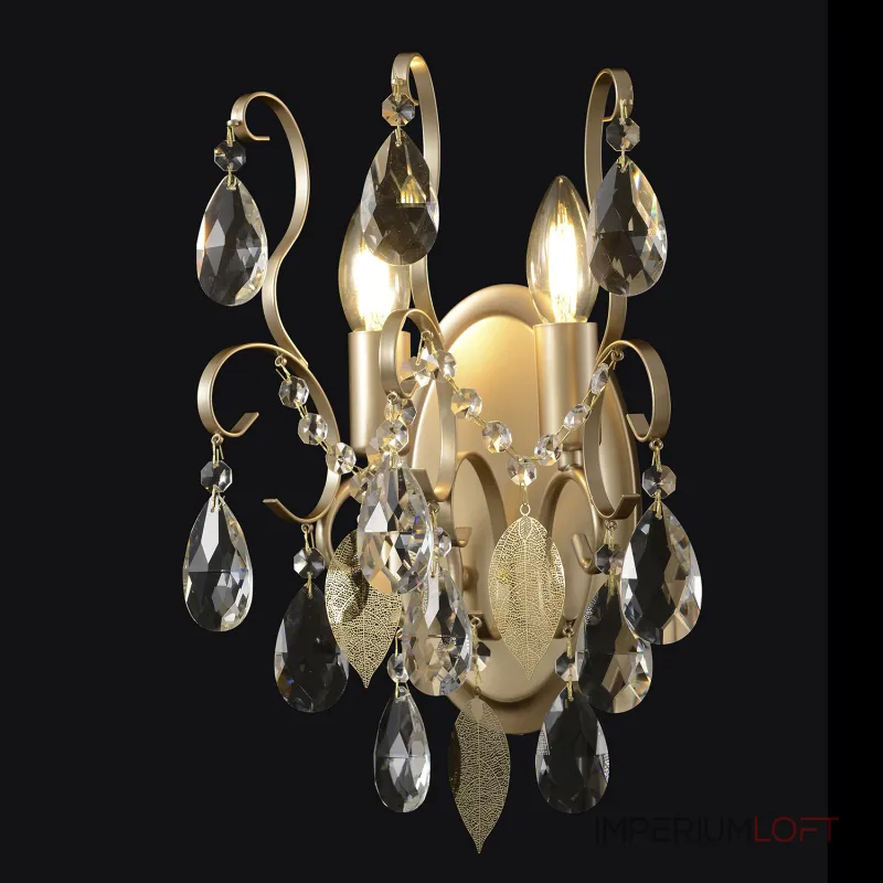 Бра Crystal Lux ESMIRALDA AP2 GOLD 0523/402