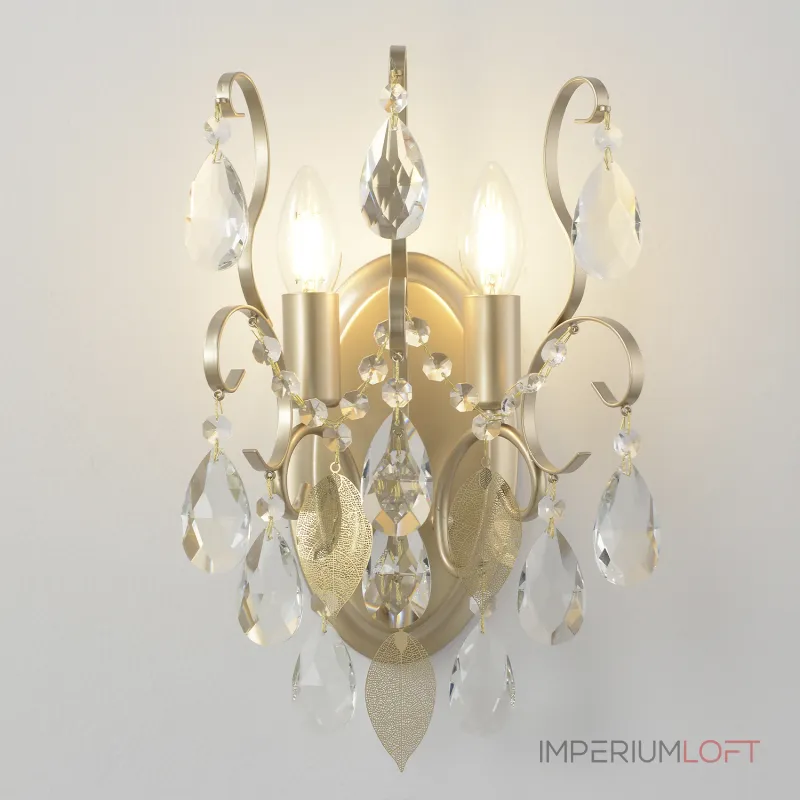 Бра Crystal Lux ESMIRALDA AP2 GOLD 0523/402