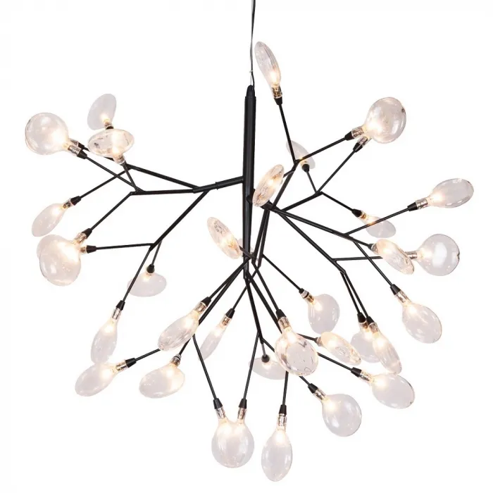 Светильник подвесной Crystal Lux EVITA SP36 BLACK/TRANSPARENT от ImperiumLoft