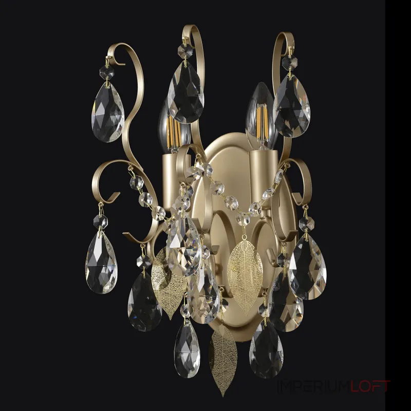 Бра Crystal Lux ESMIRALDA AP2 GOLD 0523/402