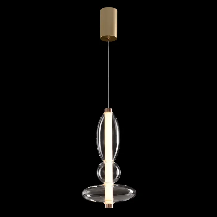 Светильник подвесной Crystal Lux QUASAR SP10W LED TRANSPARENT 3791/210 от ImperiumLoft