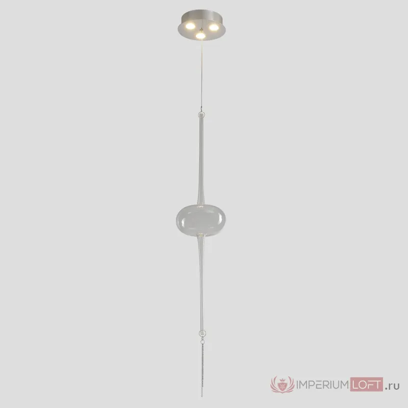 Светильник подвесной Crystal Lux GLASS SP3W LED CHROME от ImperiumLoft