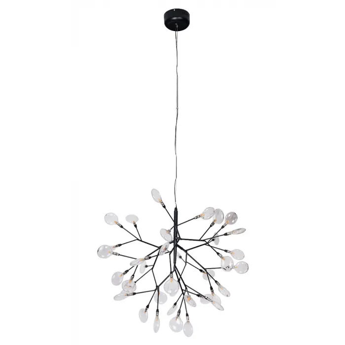 Светильник подвесной Crystal Lux EVITA SP36 BLACK/TRANSPARENT от ImperiumLoft