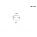 Светильник встраиваемый Crystal Lux CLT 529C105 WH 4000K
