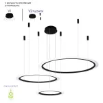 Подвесная люстра Crystal Lux MANZANA SP67W LED BLACK