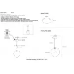 Подвесной светильник Crystal Lux NUESTRO SP1 CHROME/BLUE