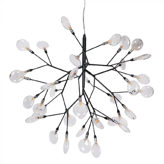 Светильник подвесной Crystal Lux EVITA SP36 BLACK/TRANSPARENT от ImperiumLoft