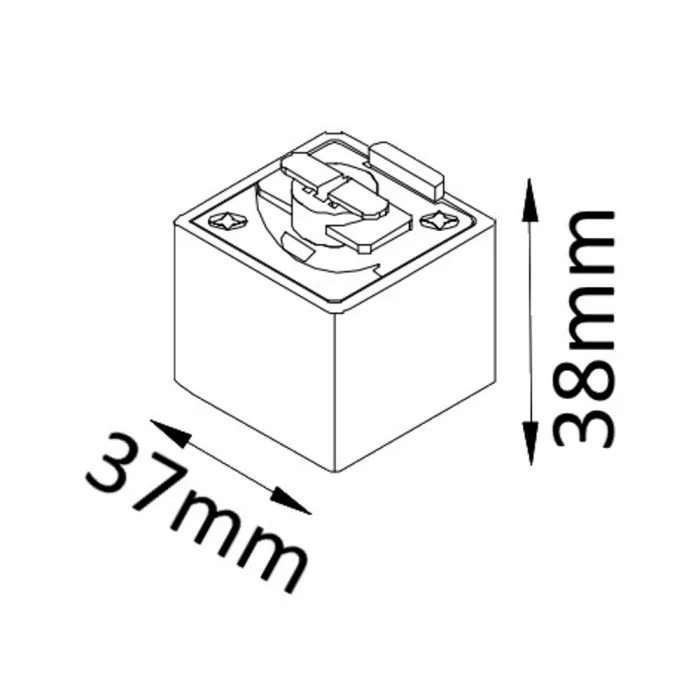 Адаптер для однофазного шинопровода Crystal Lux CLT 0.212 03 BL от ImperiumLoft