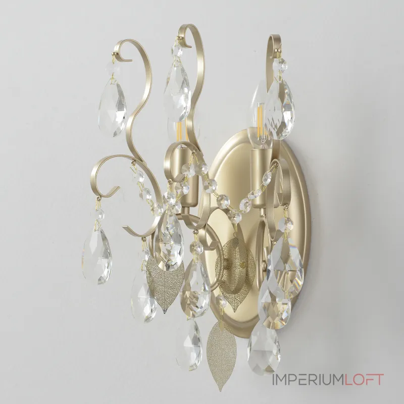 Бра Crystal Lux ESMIRALDA AP2 GOLD 0523/402