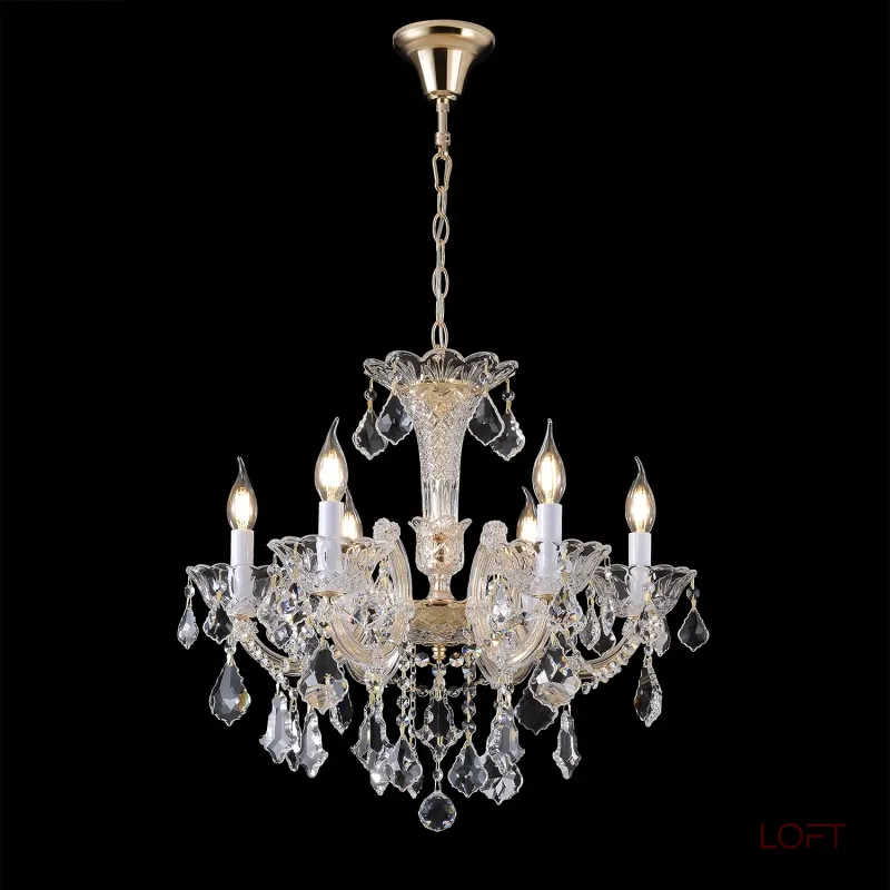 Подвесная люстра Crystal Lux CRISTELLE SP6 GOLD