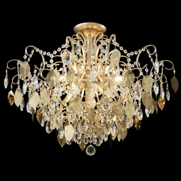 Светильник потолочный Crystal Lux ESMIRALDA PL9 GOLD 0523/109