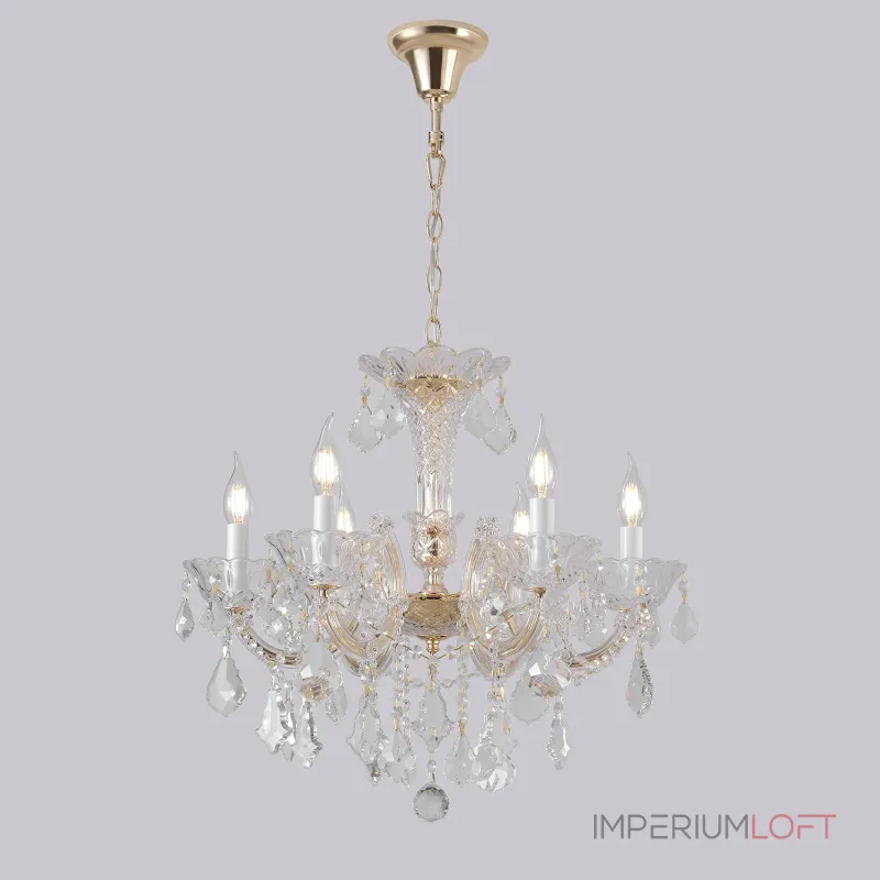 Подвесная люстра Crystal Lux CRISTELLE SP6 GOLD