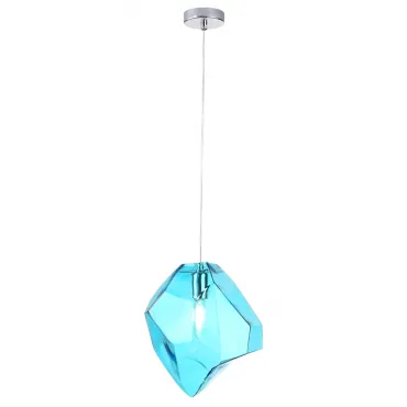 Светильник подвесной Crystal Lux NUESTRO SP1 CHROME/BLUE