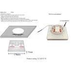 Светильник встроенный Crystal Lux CLT 501C170 WH 3000K