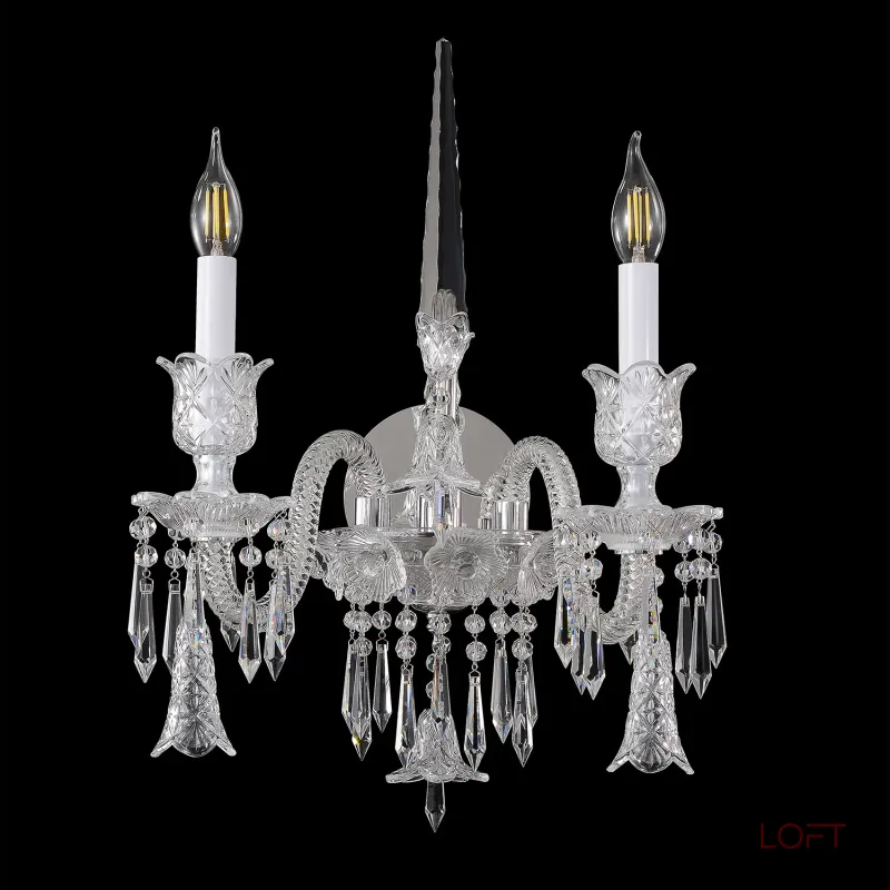 Бра Crystal Lux VERSAILLES AP2 CHROME