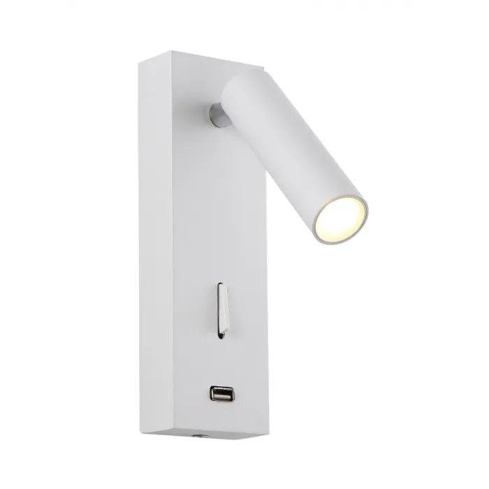 Бра Crystal Lux CLT 210W USB WH от ImperiumLoft