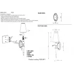 Бра Crystal Lux PER AP1 CHROME/SILVER от ImperiumLoft