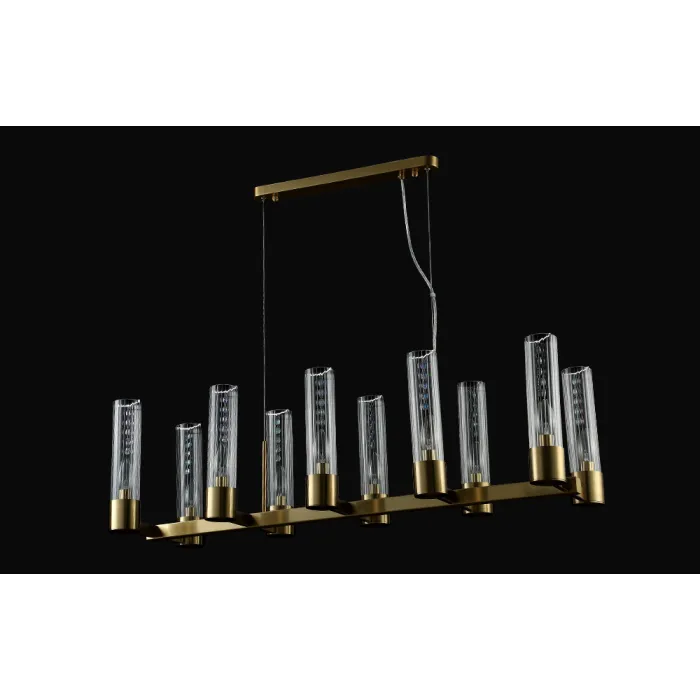 Люстра Crystal L ux OTONO SP10 L980 BRASS/TRANSPARENTE от ImperiumLoft