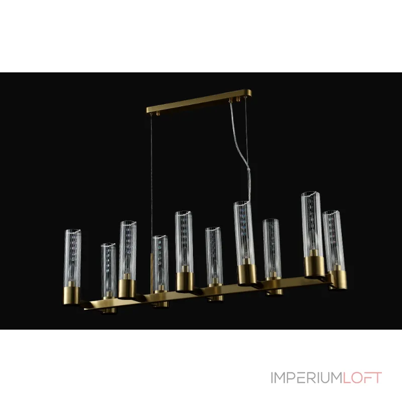 Подвесная люстра Crystal L ux OTONO SP10 L980 BRASS/TRANSPARENTE Подвесная люстра Crystal L ux OTONO SP10 L980 BRASS/TRANSPARENTE