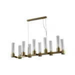 Люстра Crystal L ux OTONO SP10 L980 BRASS/TRANSPARENTE от ImperiumLoft