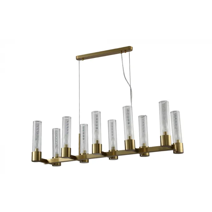Люстра Crystal L ux OTONO SP10 L980 BRASS/TRANSPARENTE от ImperiumLoft