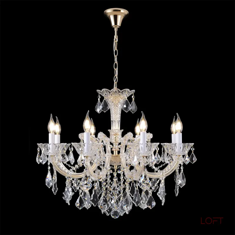 Подвесная люстра Crystal Lux CRISTELLE SP8 GOLD