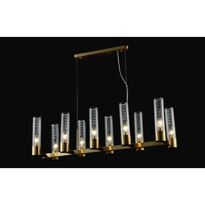 Люстра Crystal L ux OTONO SP10 L980 BRASS/TRANSPARENTE от ImperiumLoft