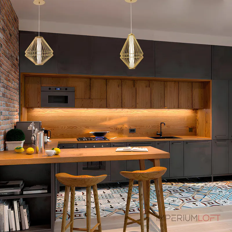 Подвесной светильник Crystal Lux CUADRA SP15W LED GOLD Подвесной светильник Crystal Lux CUADRA SP15W LED GOLD