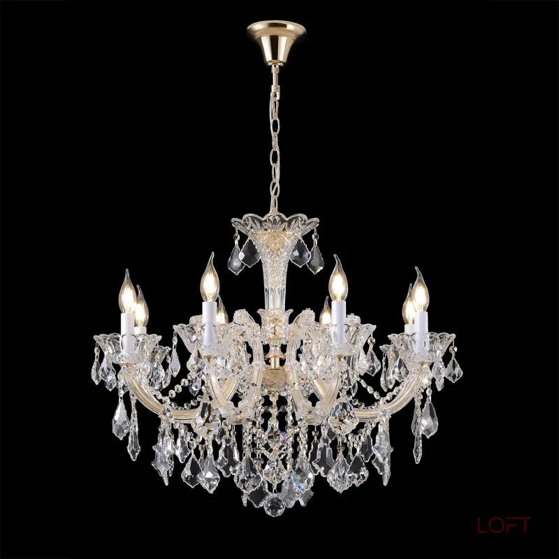 Подвесная люстра Crystal Lux CRISTELLE SP8 GOLD