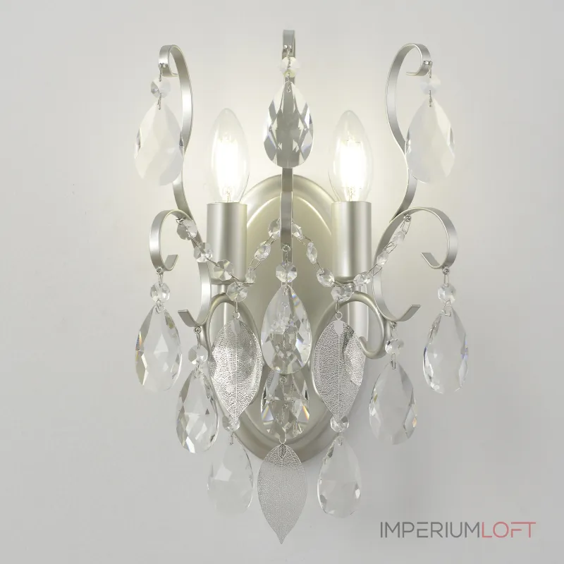 Бра Crystal Lux ESMIRALDA AP2 SILVER 0524/402 Бра Crystal Lux ESMIRALDA AP2 SILVER 0524/402