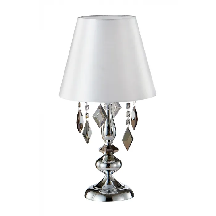 Настольная лампа Crystal Lux MERCEDES LG1 CHROME/SMOKE от ImperiumLoft