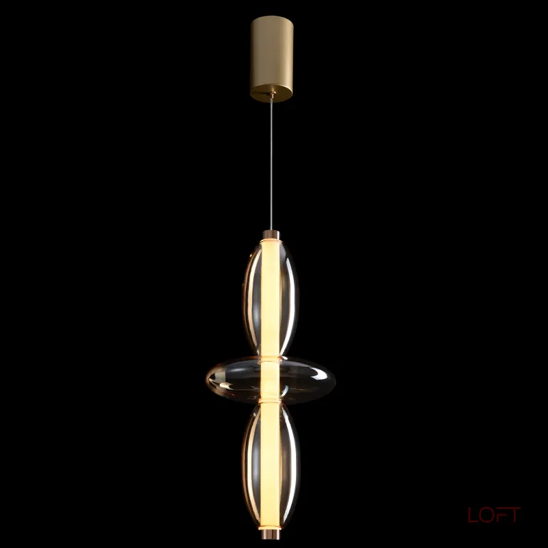Подвесной светильник Crystal Lux QUASAR SP14W LED AMBER 3790/214